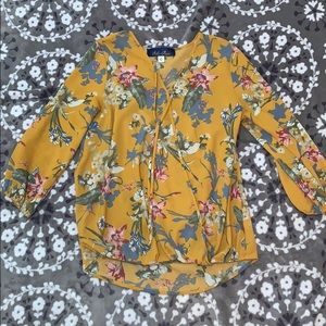 blue rain blouse